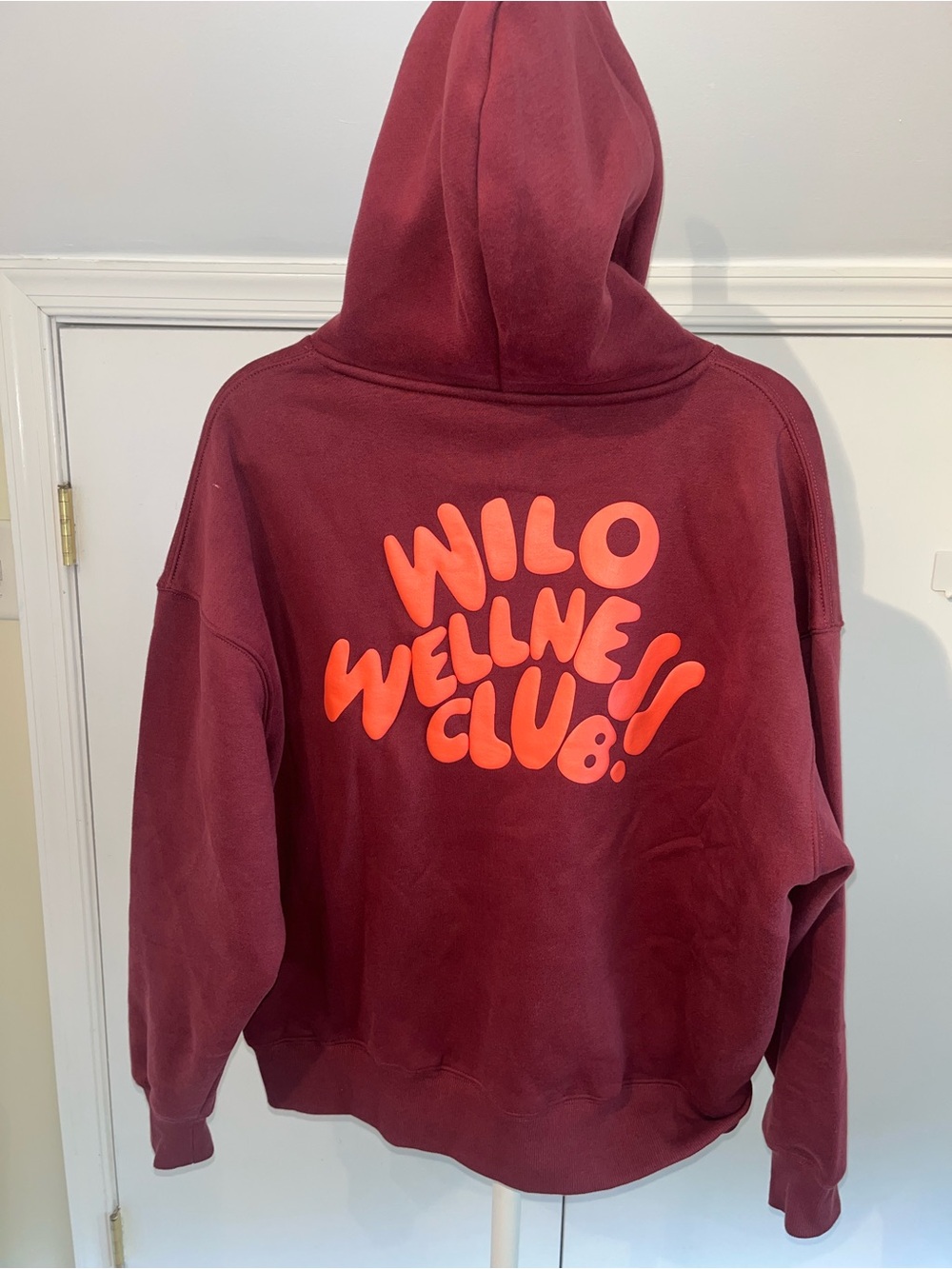 Wilo Women's Maroon Hoodie - Cozy Pullover Sweatshirt